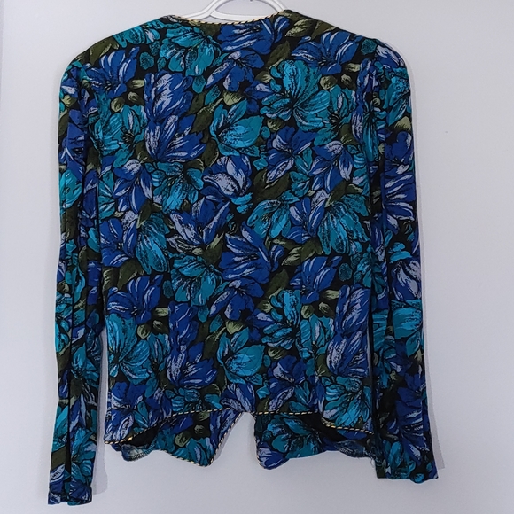 Vintage Nu Mode Quilted Floral Blazer - Picture 3 of 7